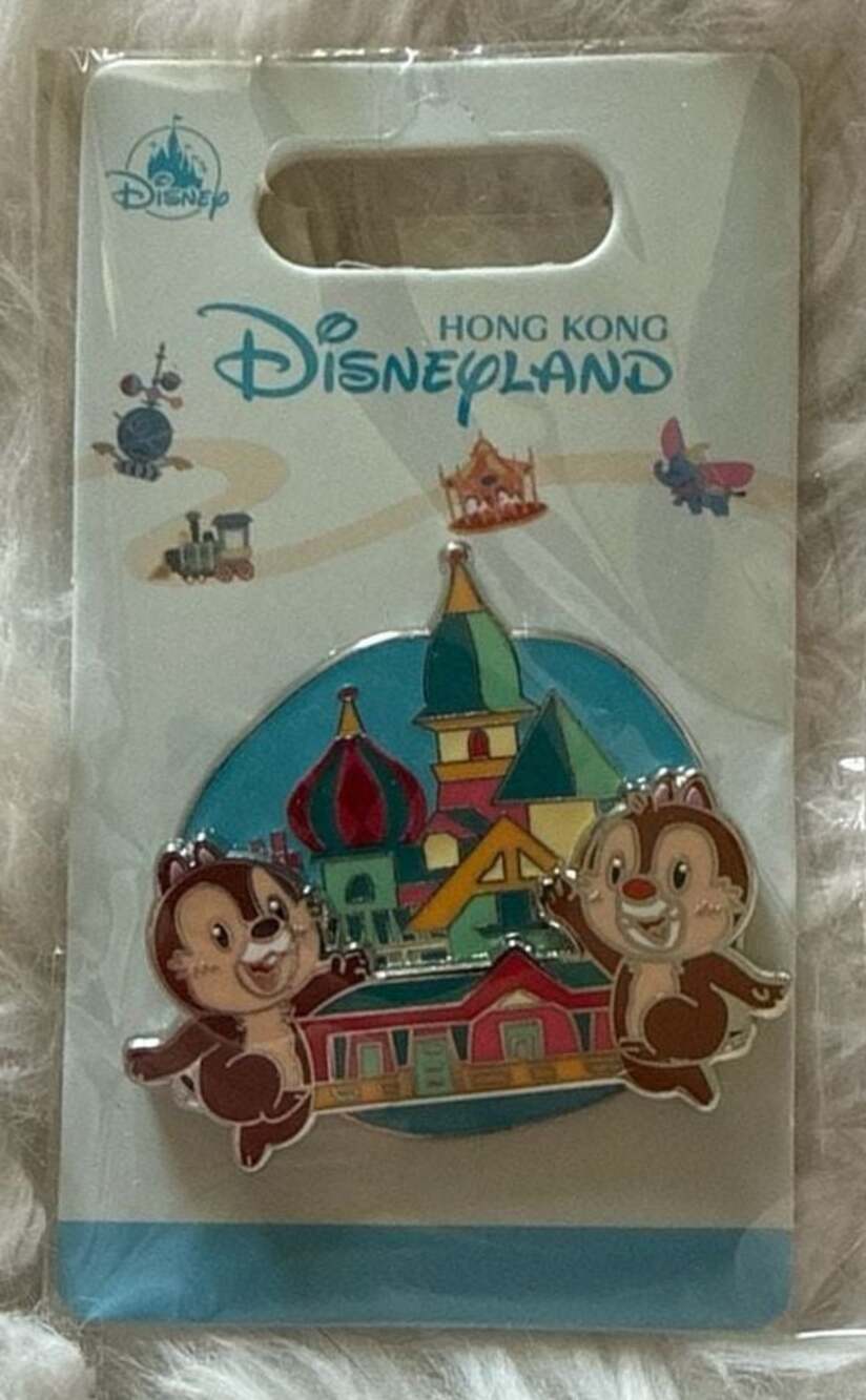 Hong Kong Disneyland Pin Trading Chip 'n Dale It's a Small World Fantasyland Pin